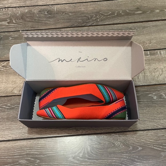 RARE Rothy’s Merino Collection Blaze Ribbon Stripe Points NEW - Picture 3 of 15